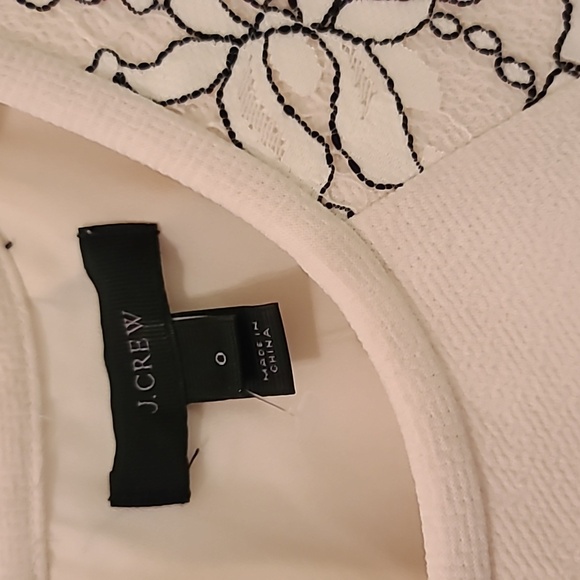 JCrew Cocktail New Dress - Dark Lace Sleeve Detail♡~ Has Pockets! Free Gift🤍 - Picture 2 of 6